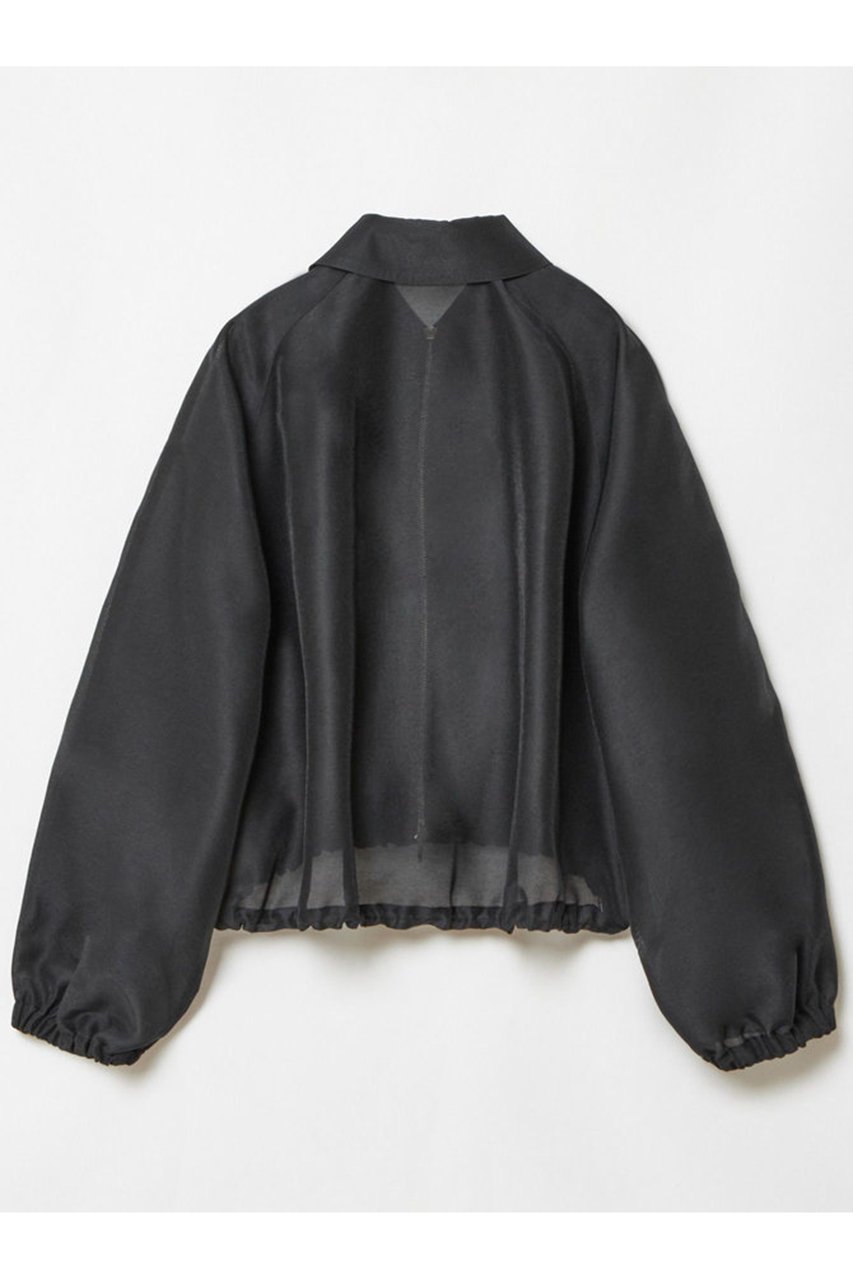 【アルアバイル/allureville】のオーガンジーステンカラーブルゾン 人気、トレンドファッション・服の通販 founy(ファニー) 　ファッション　Fashion　レディースファッション　Fashion for Women　アウター　Coat / Outerwear Collection　レディースジャケット・軽アウター　Jackets　ブルゾンジャケット・スポーティアウター　Blouson Jackets　ギャザー　Gathered, Ruffled　シアー　Sheer, See-Through　ジャケット　Jacket, Outerwear　スピンドル　Spindle, Drawcord　ブルゾン　Blouson, Bomber Jacket　エレガント 上品　Elegant　再入荷　Restock / Back in Stock　春　Spring　other-2|ID: prp329100004372601 ipo3291000000032705454