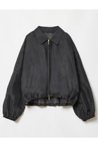 【アルアバイル/allureville】のオーガンジーステンカラーブルゾン ブラック|ID: prp329100004372601 ipo3291000000036107339