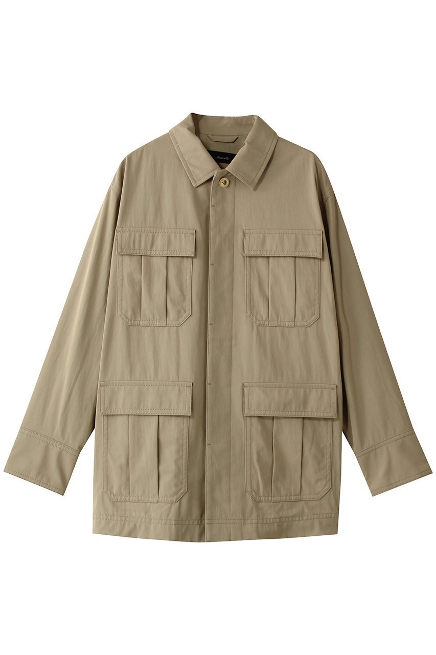 【アルアバイル/allureville】のシャンブレーミリタリーブルゾン インテリア・キッズ・メンズ・レディースファッション・服の通販 founy(ファニー) 　ファッション　Fashion　レディースファッション　Fashion for Women　アウター　Coat / Outerwear Collection　レディースジャケット・軽アウター　Jackets　ブルゾンジャケット・スポーティアウター　Blouson Jackets　おすすめ　Recommended / Our Picks　ジャケット　Jacket, Outerwear　トレンド　Trend, Trending Now　ブルゾン　Blouson, Bomber Jacket　ワーク　Workwear, Utility Style　エレガント 上品　Elegant　ベージュ|ID: prp329100004372602 ipo3291000000035478936