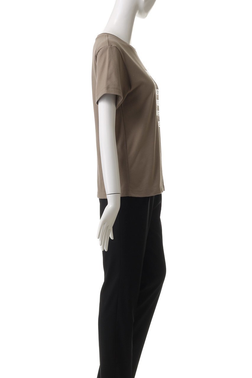 【アルアバイル/allureville】のメタリックレイヤードロゴTシャツ 人気、トレンドファッション・服の通販 founy(ファニー) 　ファッション　Fashion　レディースファッション　Fashion for Women　トップス・カットソー　Cut & Sew Tops　シャツ・ブラウス・オフィスカジュアル　Elegant Blouses & Button-Ups　ロングTシャツ・Tシャツ　Longline T-Shirts & Tees　カットソー・ベーシックTシャツ　Cut-and-Sewn Tops / Stretch Tees & Basics　インナー　Innerwear　カーディガン　Cardigan, Knitwear　グラフィック　Graphic, Graphic Design　サロペット　Overalls, Salopette　ショート　Short, Short Length　ジャケット　Jacket, Outerwear　スリーブ　Sleeve, Long Sleeve / Short Sleeve　プリント　Print, Printed Pattern　ラバー　Rubber, Rubber Sole　人気　Popular, Best Seller　定番　Standard, Basic Item　other-3|ID: prp329100004372603 ipo3291000000033706774