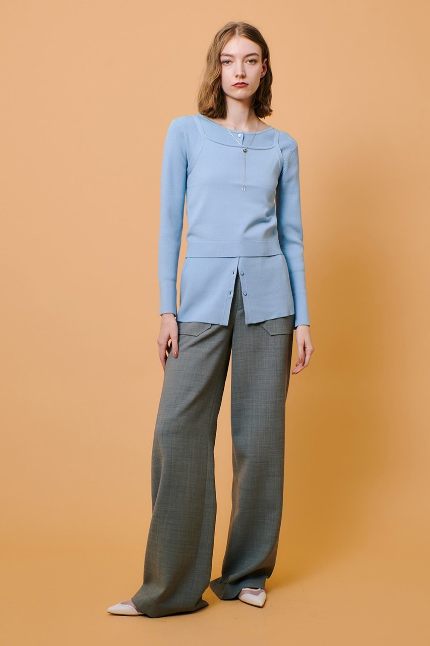 【アルアバイル/allureville】のT/W 2WAYバイヤスワイドパンツ 人気、トレンドファッション・服の通販 founy(ファニー) 　ファッション　Fashion　レディースファッション　Ladies' Fashion Online　パンツ　Pants　シンプル　Simple　ポケット　Pocket　ワイド　Wide　再入荷　Restock/Back In Stock/Re Arrival　other-8|ID: prp329100004372605 ipo3291000000032684384