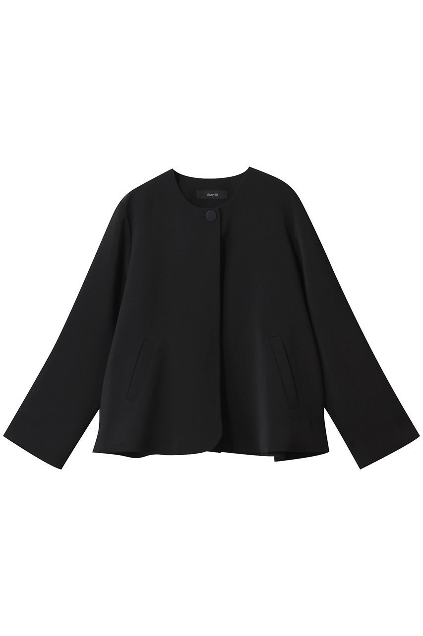 【アルアバイル/allureville】のダブルクロスクルーネックAライNジャケット インテリア・キッズ・メンズ・レディースファッション・服の通販 founy(ファニー) 　ファッション　Fashion　レディースファッション　Ladies' Fashion Online　アウター　Coat Outerwear　ジャケット　Jackets　おすすめ　Recommend　ジャケット　Jacket　セットアップ　Set Up　ダブル　Double　パーティ　Party　再入荷　Restock/Back In Stock/Re Arrival　ブラック|ID: prp329100004372607 ipo3291000000032684393