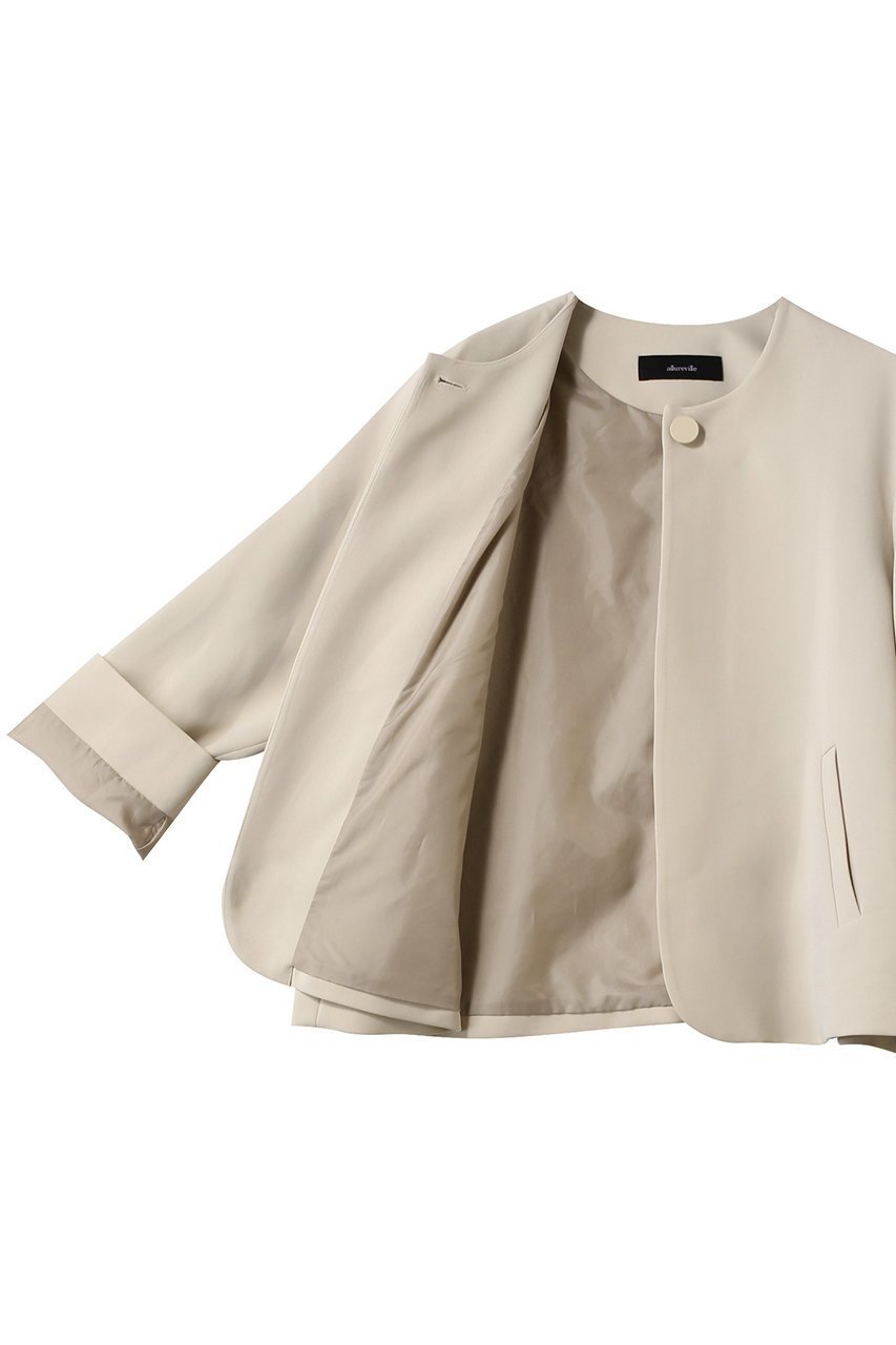 【アルアバイル/allureville】のダブルクロスクルーネックAライNジャケット 人気、トレンドファッション・服の通販 founy(ファニー) 　ファッション　Fashion　レディースファッション　Ladies' Fashion Online　アウター　Coat Outerwear　ジャケット　Jackets　おすすめ　Recommend　ジャケット　Jacket　セットアップ　Set Up　ダブル　Double　パーティ　Party　再入荷　Restock/Back In Stock/Re Arrival　other-6|ID: prp329100004372607 ipo3291000000032684398