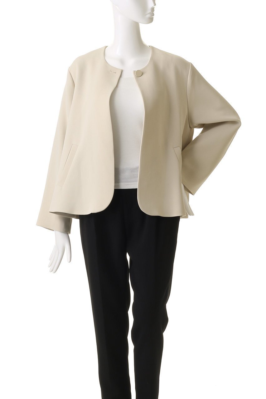 【アルアバイル/allureville】のダブルクロスクルーネックAライNジャケット 人気、トレンドファッション・服の通販 founy(ファニー) 　ファッション　Fashion　レディースファッション　Fashion for Women　アウター　Coat / Outerwear Collection　レディースジャケット・軽アウター　Jackets　おすすめ　Recommended / Our Picks　ジャケット　Jacket, Outerwear　セットアップ　Set-Up, Coordinated Outfit　ダブル　Double, Double-Breasted　パーティ　Party, Party Style　再入荷　Restock / Back in Stock　other-7|ID: prp329100004372607 ipo3291000000035054462