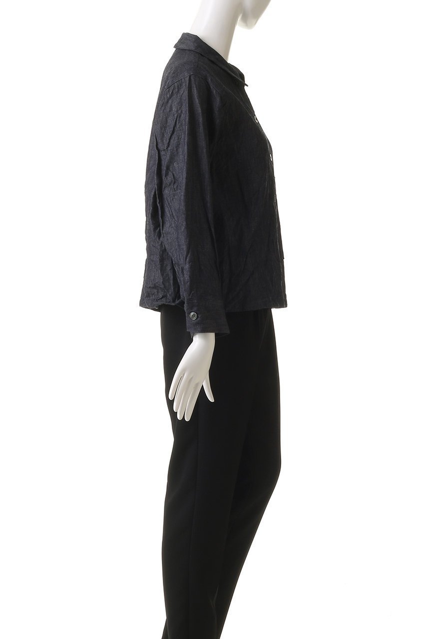 【ミズイロ インド/mizuiro ind】のdenim compact shirt シャツ 人気、トレンドファッション・服の通販 founy(ファニー) 　ファッション　Fashion　レディースファッション　WOMEN　トップス・カットソー　Tops/Tshirt　シャツ/ブラウス　Shirts/Blouses　ロング / Tシャツ　T-Shirts　コンパクト　Compact　スリーブ　Sleeve　デニム　Denim　フロント　Front　ポケット　Pocket　ロング　Long　ワッシャー　Washer　other-3|ID: prp329100004372609 ipo3291000000031336962