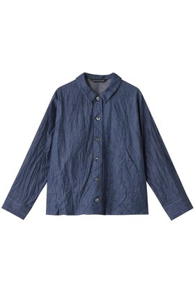 【ミズイロ インド/mizuiro ind】 denim compact shirt シャツ人気、トレンドファッション・服の通販 founy(ファニー) ファッション Fashion レディースファッション Fashion for Women トップス・カットソー Cut & Sew Tops シャツ・ブラウス・オフィスカジュアル Elegant Blouses & Button-Ups ロングTシャツ・Tシャツ Longline T-Shirts & Tees コンパクト Compact, Small Size スリーブ Sleeve, Long Sleeve / Short Sleeve デニム Denim, Jeans Material フロント Front, Front Design ポケット Pocket, Pocket Detail ロング Long, Long-Length ワッシャー Washer, Crinkled Finish |ID:prp329100004372609
