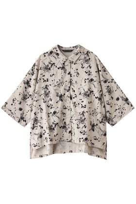 【ミズイロ インド/mizuiro ind】 rayon linen print wide shirt シャツ人気、トレンドファッション・服の通販 founy(ファニー) ファッション Fashion レディースファッション WOMEN トップス・カットソー Tops/Tshirt シャツ/ブラウス Shirts/Blouses 2025年 2025 2025春夏・S/S Ss,Spring/Summer,2025 ショート Short スリーブ Sleeve フラワー Flower プリント Print モノトーン Monotone 半袖 Short Sleeve 夏 Summer 春 Spring S/S・春夏 Ss・Spring/Summer |ID:prp329100004372610