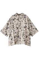 【ミズイロ インド/mizuiro ind】のrayon linen print wide shirt シャツ black|ID:prp329100004372610