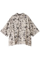 【ミズイロ インド/mizuiro ind】のrayon linen print wide shirt シャツ black|ID: prp329100004372610 ipo3291000000036397624
