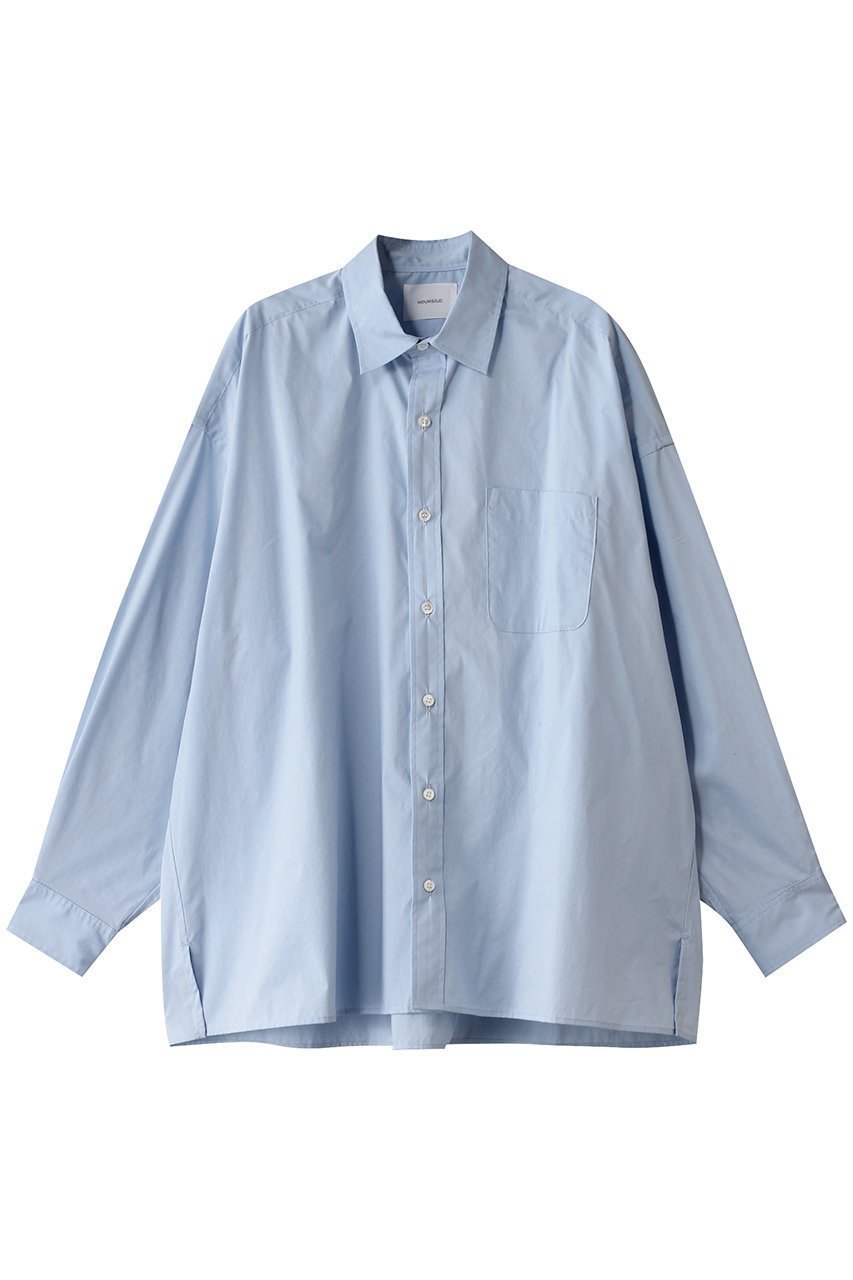 【ミディウミソリッド/MIDIUMISOLID】のregular collar big shirt.M シャツ インテリア・キッズ・メンズ・レディースファッション・服の通販 founy(ファニー) 　ファッション　Fashion　レディースファッション　Fashion for Women　トップス・カットソー　Cut & Sew Tops　シャツ・ブラウス・オフィスカジュアル　Elegant Blouses & Button-Ups　おすすめ　Recommended / Our Picks　シンプル　Simple, Minimal　スリーブ　Sleeve, Long Sleeve / Short Sleeve　ロング　Long, Long-Length　l.blue|ID: prp329100004372621 ipo3291000000034604939