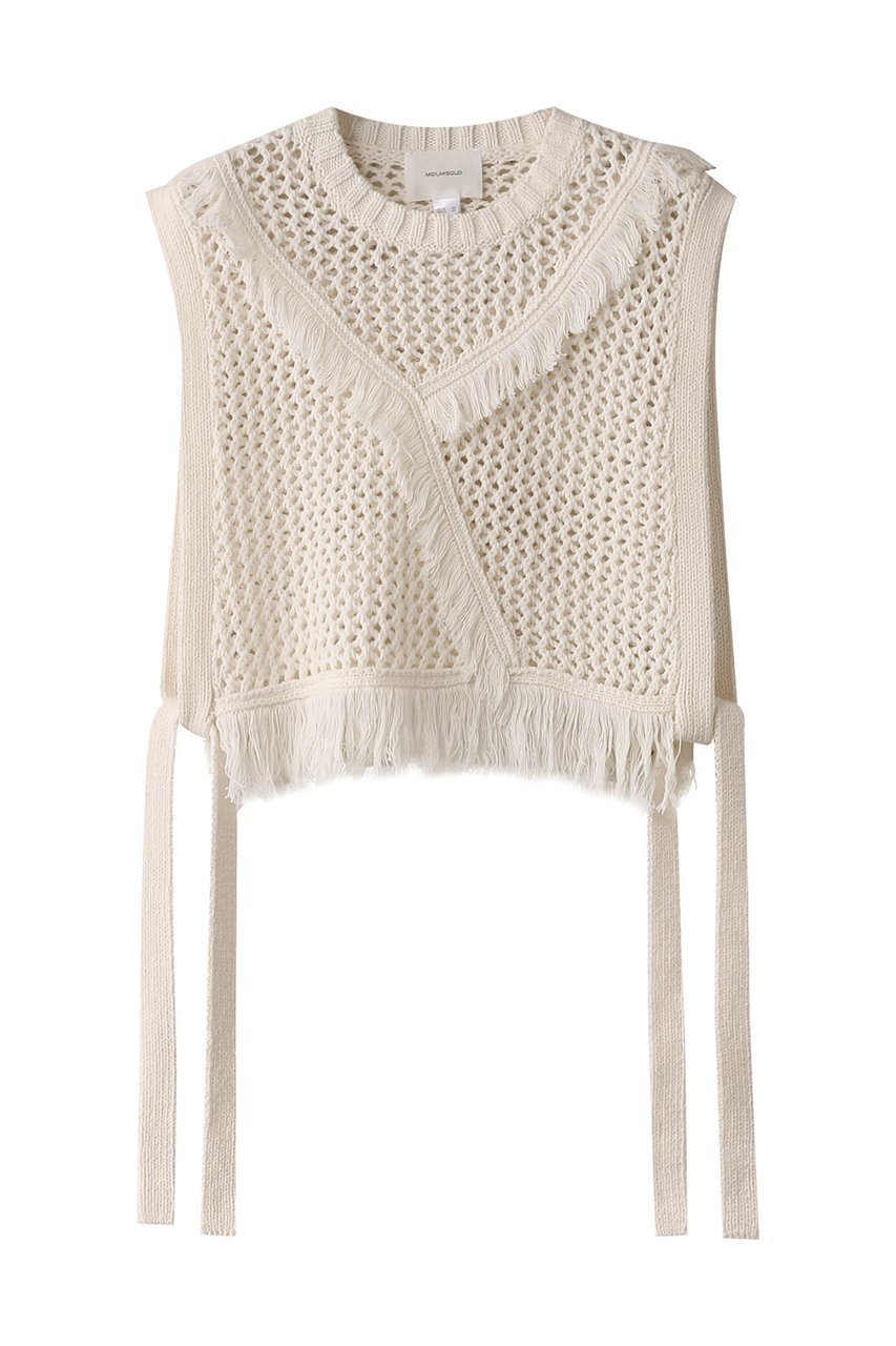 【ミディウミソリッド/MIDIUMISOLID】のside ribbon fringe mesh vest.S ベスト 人気、トレンドファッション・服の通販 founy(ファニー) 　ファッション　Fashion　レディースファッション　WOMEN　アウター　Coat Outerwear　ジャケット　Jackets　2025年　2025　2025春夏・S/S　Ss,Spring/Summer,2025　アシンメトリー　Asymmetry　ジャケット　Jacket　フリンジ　Fringe　ベスト　Vest　メッシュ　Mesh　夏　Summer　春　Spring　S/S・春夏　Ss・Spring/Summer　 other-1|ID: prp329100004372622 ipo3291000000030558417