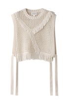 【ミディウミソリッド/MIDIUMISOLID】のside ribbon fringe mesh vest.S ベスト 人気、トレンドファッション・服の通販 founy(ファニー) ファッション Fashion レディースファッション WOMEN アウター Coat Outerwear ジャケット Jackets 2025年 2025 2025春夏・S/S Ss,Spring/Summer,2025 アシンメトリー Asymmetry ジャケット Jacket フリンジ Fringe ベスト Vest メッシュ Mesh 夏 Summer 春 Spring S/S・春夏 Ss・Spring/Summer thumbnail ivory|ID: prp329100004372622 ipo3291000000030558418