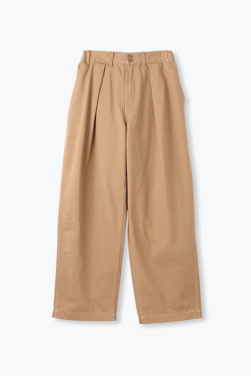 【レリル/lelill】のTHE BASIC CHINO インテリア・キッズ・メンズ・レディースファッション・服の通販 founy(ファニー) 　ファッション　Fashion　レディースファッション　Fashion for Women　パンツ　Pants & Trousers　サテン　Satin, Glossy Fabric　ストレート　Straight, Straight Cut　ダブル　Double, Double-Breasted　ビッグ　Big, Oversized　フロント　Front, Front Design　ポケット　Pocket, Pocket Detail　定番　Standard, Basic Item　ベージュ|ID: prp329100004372626 ipo3291000000032695213