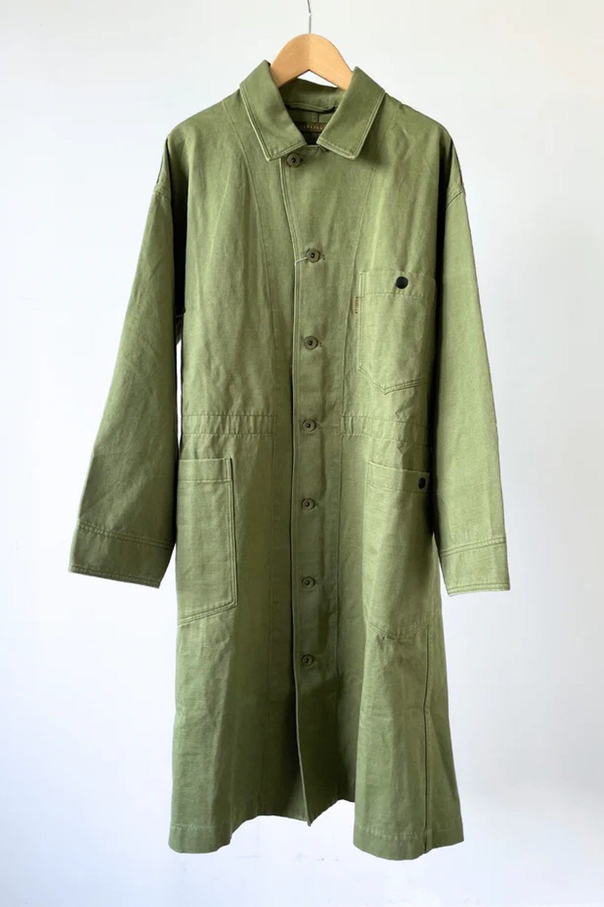 【レリル/lelill】のTHE WORK COAT 人気、トレンドファッション・服の通販 founy(ファニー) 　ファッション　Fashion　レディースファッション　WOMEN　アウター　Coat Outerwear　コート　Coats　サテン　Satin　スリット　Slit　パッチ　Patch　ポケット　Pocket　ロング　Long　ワーク　Work　NEW・新作・新着・新入荷　New Arrivals　 other-1|ID: prp329100004372627 ipo3291000000030558435