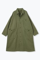 【レリル/lelill】のTHE WORK COAT 人気、トレンドファッション・服の通販 founy(ファニー) ファッション Fashion レディースファッション Fashion for Women アウター Coat / Outerwear Collection コート・ロングコート・ピーコート Long Coats, Peacoats & More サテン Satin, Glossy Fabric スリット Slit, Slit Detail パッチ Patch, Appliqué ポケット Pocket, Pocket Detail ロング Long, Long-Length ワーク Workwear, Utility Style thumbnail カーキ|ID: prp329100004372627 ipo3291000000035489830