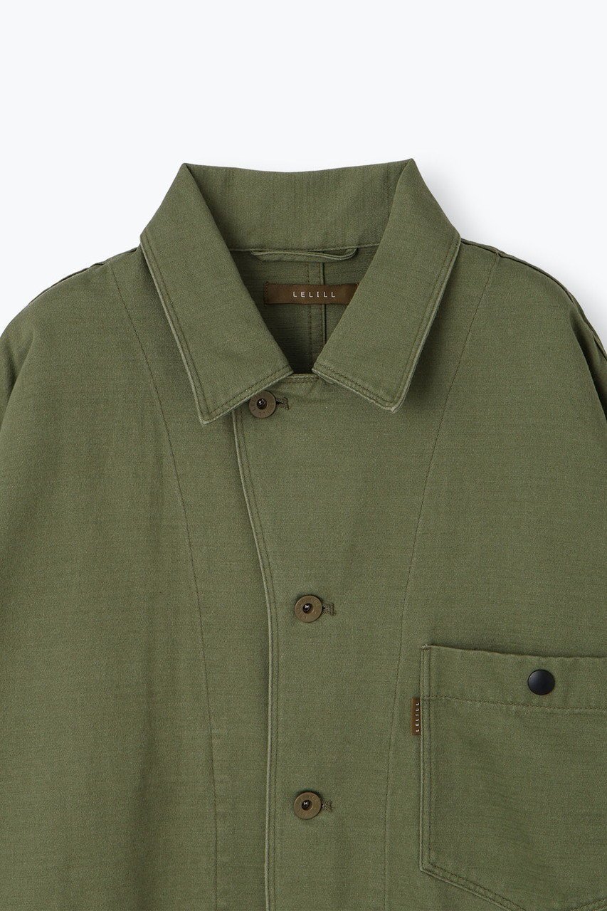 【レリル/lelill】のTHE WORK COAT 人気、トレンドファッション・服の通販 founy(ファニー) 　ファッション　Fashion　レディースファッション　Fashion for Women　アウター　Coat / Outerwear Collection　コート・ロングコート・ピーコート　Long Coats, Peacoats & More　サテン　Satin, Glossy Fabric　スリット　Slit, Slit Detail　パッチ　Patch, Appliqué　ポケット　Pocket, Pocket Detail　ロング　Long, Long-Length　ワーク　Workwear, Utility Style　other-3|ID: prp329100004372627 ipo3291000000035489834