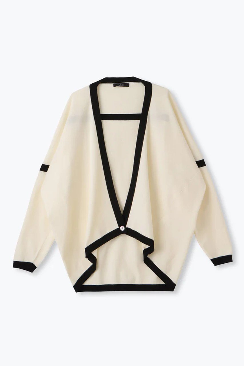 【レリル/lelill】のハイテクバイカラーボレロ インテリア・キッズ・メンズ・レディースファッション・服の通販 founy(ファニー) 　ファッション　Fashion　レディースファッション　Fashion for Women　トップス・カットソー　Cut & Sew Tops　カーディガン・羽織り　Layered Style Cardigans　シャツ・ブラウス・オフィスカジュアル　Elegant Blouses & Button-Ups　ロングTシャツ・Tシャツ　Longline T-Shirts & Tees　カットソー・ベーシックTシャツ　Cut-and-Sewn Tops / Stretch Tees & Basics　カシュクール　Wrap Design　カーディガン　Cardigan, Knitwear　コンパクト　Compact, Small Size　スペシャル　Special, Limited Edition　モバイル　Mobile, Smartphone　エクリュ|ID: prp329100004372629 ipo3291000000032990679