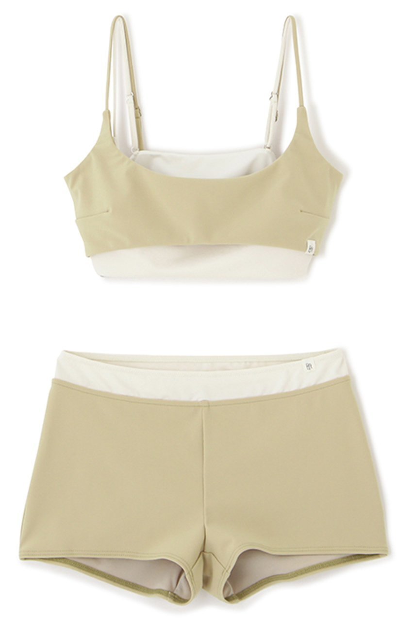 【エトレトウキョウ/ETRE TOKYO】のトリコットバイカラースイムウェア 人気、トレンドファッション・服の通販 founy(ファニー) 　ファッション　Fashion　レディースファッション　Fashion for Women　水着　Swimwear　レディース水着・ビーチウェア　Swimwear & Beachwear　カットソー　Cut and Sewn Top　ショーツ　Shorts, Short Pants　ショート　Short, Short Length　スポーツ　Sports, Activewear　セパレート　Separate, Two-Piece　ビキニ　Bikini, Two-Piece Swimsuit　今季　This Season, Current Season　抗菌　Antibacterial, Bacteria-Resistant　水着　Swimsuit, Swimwear　other-5|ID: prp329100004372633 ipo3291000000033822340