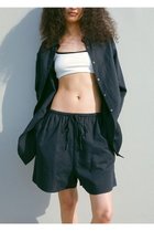 【エトレトウキョウ/ETRE TOKYO】のダブルガーゼショートパンツ ネイビー|ID:prp329100004372636