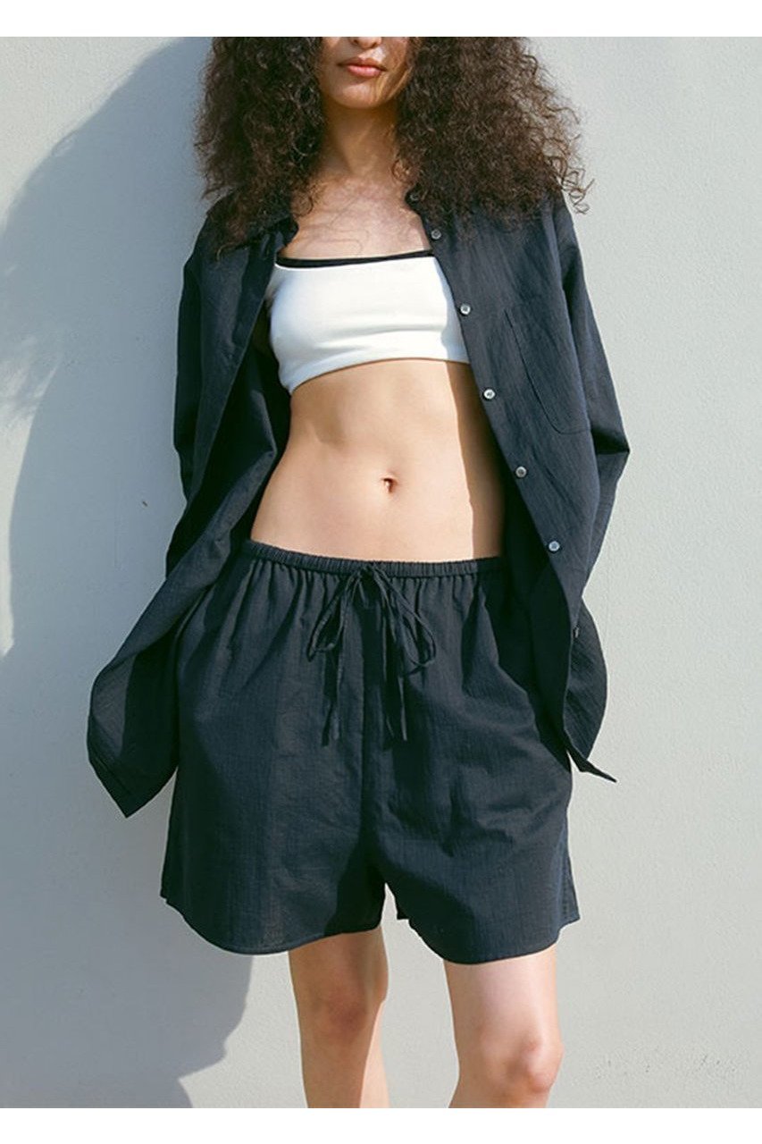 【エトレトウキョウ/ETRE TOKYO】のダブルガーゼショートパンツ インテリア・キッズ・メンズ・レディースファッション・服の通販 founy(ファニー) 　ファッション　Fashion　レディースファッション　Ladies' Fashion Online　水着　Swimwear　水着　Swimwear　おすすめ　Recommend　ショート　Short　スポーツ　Sports　セットアップ　Set Up　ダブル　Double　ボトム　Bottom　ポケット　Pocket　夏　Summer　春　Spring　S/S・春夏　Ss・Spring/Summer　水着　Swimsuit　ネイビー|ID: prp329100004372636 ipo3291000000031887987