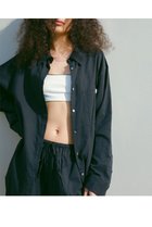 【エトレトウキョウ/ETRE TOKYO】のダブルガーゼオーバーサイズシャツ ネイビー|ID:prp329100004372638