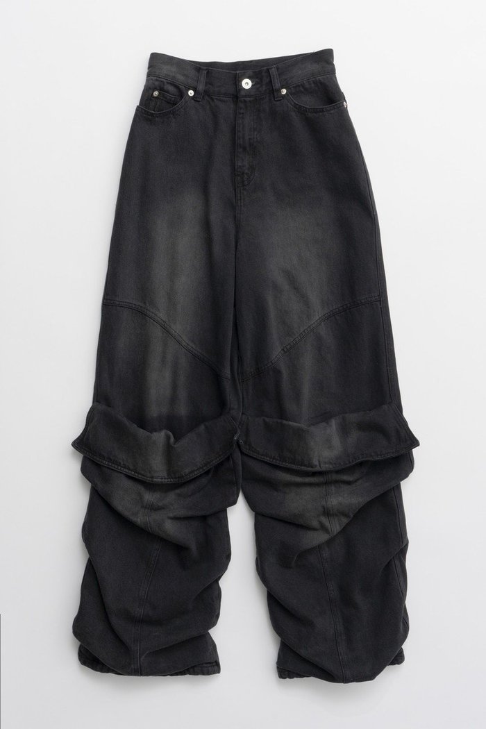 【プランク プロジェクト/PRANK PROJECT】のフェイクブーツデニム / Faux Boot Denim インテリア・キッズ・メンズ・レディースファッション・服の通販 founy(ファニー) https://founy.com/ ファッション Fashion レディースファッション WOMEN パンツ Pants デニムパンツ Denim Pants おすすめ Recommend ギャザー Gather コンパクト Compact シンプル Simple デニム Denim バランス Balance フロント Front メンズ Mens レーシー Lacey レース Race ワイド Wide |ID: prp329100004372660 ipo3291000000030558758