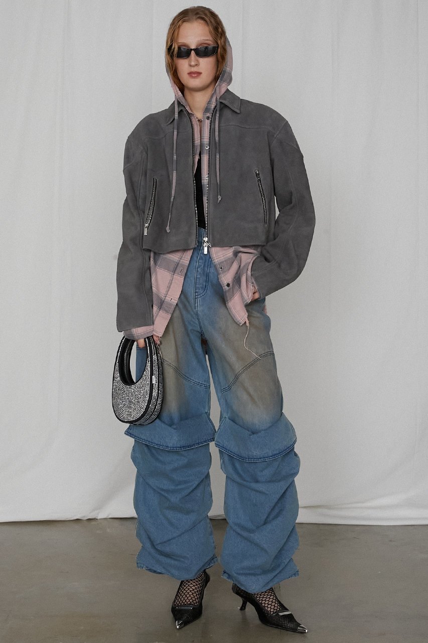 【プランク プロジェクト/PRANK PROJECT】のフェイクブーツデニム / Faux Boot Denim 人気、トレンドファッション・服の通販 founy(ファニー) 　ファッション　Fashion　レディースファッション　WOMEN　パンツ　Pants　デニムパンツ　Denim Pants　おすすめ　Recommend　ギャザー　Gather　コンパクト　Compact　シンプル　Simple　デニム　Denim　バランス　Balance　フロント　Front　メンズ　Mens　レーシー　Lacey　レース　Race　ワイド　Wide　再入荷　Restock/Back In Stock/Re Arrival　other-8|ID: prp329100004372660 ipo3291000000031335914