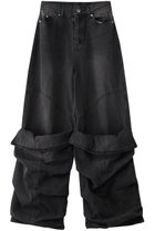 【プランク プロジェクト/PRANK PROJECT】のフェイクブーツデニム / Faux Boot Denim BLK(ブラック)|ID: prp329100004372660 ipo3291000000036834891