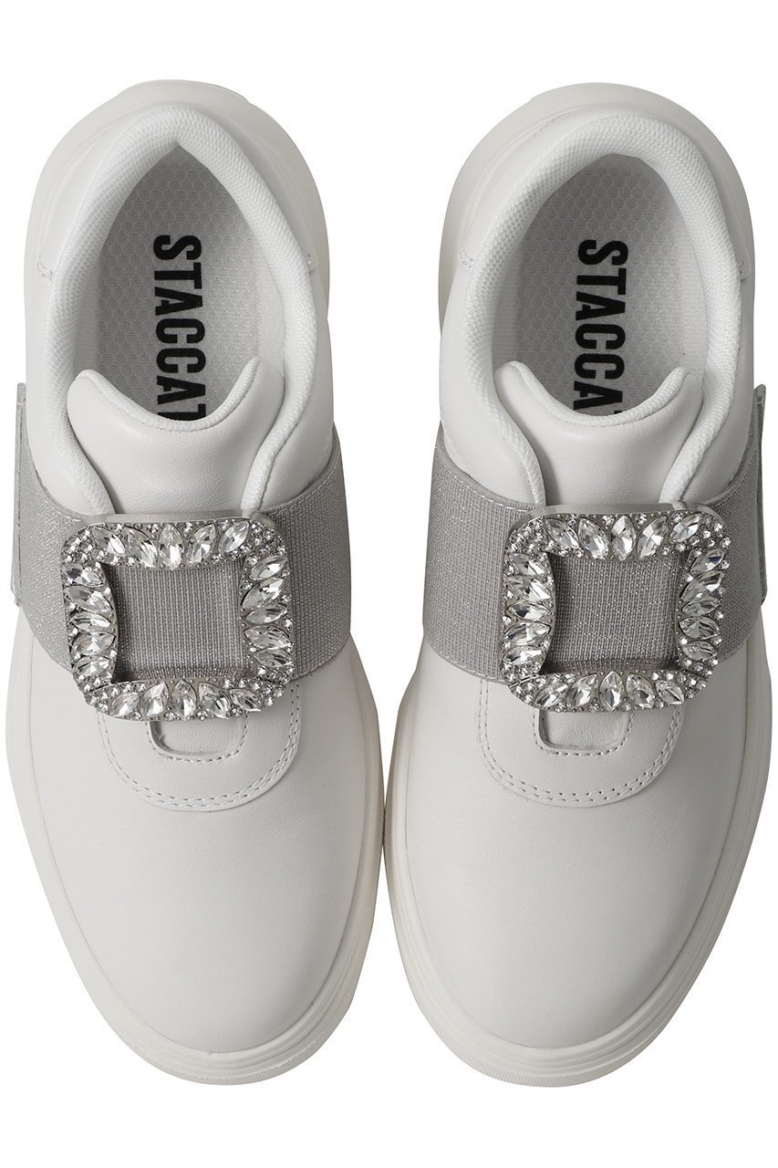 【スタッカート/STACCATO】のクイープバックルベルトスリッポン 人気、トレンドファッション・服の通販 founy(ファニー) 　ファッション　Fashion　レディースファッション　Fashion for Women　バッグ　Bags　ベルト&ウエストマーク　Belts & Waist Accessories　エレガント 上品　Elegant　クリスタル　Crystal, Swarovski　シューズ　Shoes, Footwear　シンプル　Simple, Minimal　スリッポン　Slip-On, Loafer　フォルム　Silhouette, Form　フラット　Flat, Flat Shoes　ラグジュアリー　Luxury, Elegant　other-2|ID: prp329100004374897 ipo3291000000035058672