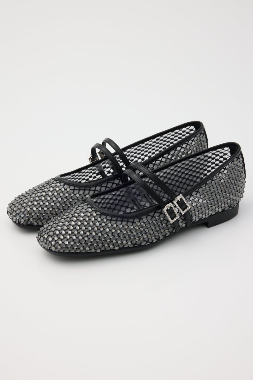 【スタッカート/STACCATO】のクリスタルメッシュベルトフラット 人気、トレンドファッション・服の通販 founy(ファニー) 　ファッション　Fashion　レディースファッション　Fashion for Women　ベルト&ウエストマーク　Belts & Waist Accessories　クッション　Cushion, Throw Pillow　コンビ　Combo, Combination Style　シューズ　Shoes, Footwear　ストーン　Stone, Gem-Like　フラット　Flat, Flat Shoes　メッシュ　Mesh, Net Fabric　 other-1|ID: prp329100004374908 ipo3291000000035059139