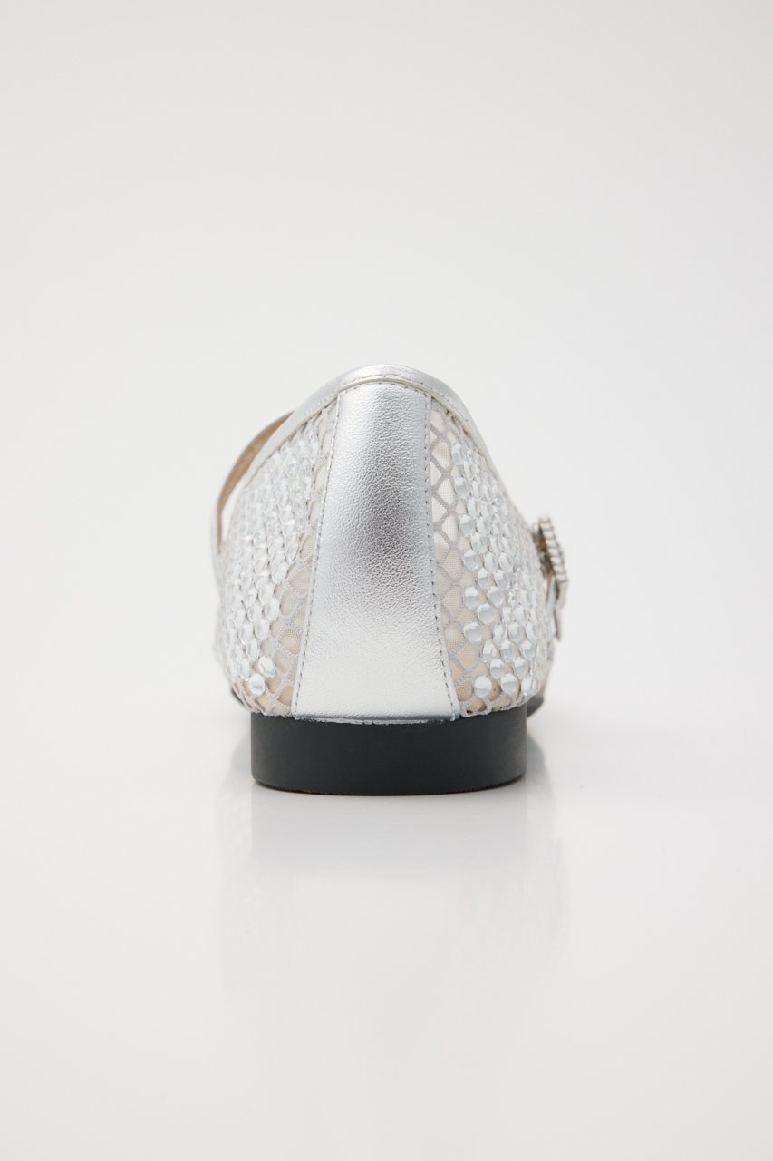 【スタッカート/STACCATO】のクリスタルメッシュベルトフラット 人気、トレンドファッション・服の通販 founy(ファニー) 　ファッション　Fashion　レディースファッション　Fashion for Women　ベルト&ウエストマーク　Belts & Waist Accessories　クッション　Cushion, Throw Pillow　コンビ　Combo, Combination Style　シューズ　Shoes, Footwear　ストーン　Stone, Gem-Like　フラット　Flat, Flat Shoes　メッシュ　Mesh, Net Fabric　other-5|ID: prp329100004374908 ipo3291000000035059147