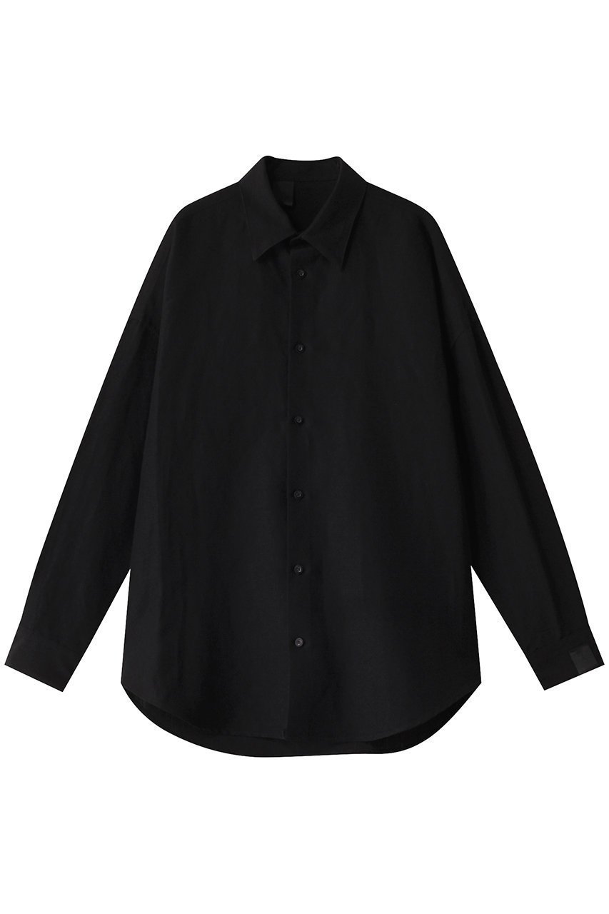 【エヌ.ハリウッド/N.HOOLYWOOD / MEN】の【MEN】【COMPILE】カラーシャツ インテリア・キッズ・メンズ・レディースファッション・服の通販 founy(ファニー) 　ファッション　Fashion　メンズファッション　Fashion for Men　シンプル　Simple, Minimal　スリーブ　Sleeve, Long Sleeve / Short Sleeve　ファブリック　Fabric, Textile　ロング　Long, Long-Length　定番　Standard, Basic Item　ブラック|ID: prp329100004374912 ipo3291000000032868355