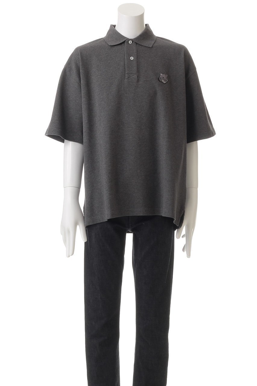 【メゾン キツネ/MAISON KITSUNE / MEN】の【MEN】BOLD FOX HEAD PATCH OVERSIZE ポロ 人気、トレンドファッション・服の通販 founy(ファニー) 　ファッション　Fashion　メンズファッション　Fashion for Men　スタイリッシュ　Stylish, Fashionable　パッチ　Patch, Appliqué　フォックス　Fox, Fox Fur　ボトム　Bottoms, Lower Wear　ポロシャツ　Polo Shirt, Collared Tee　other-2|ID: prp329100004374913 ipo3291000000032868410