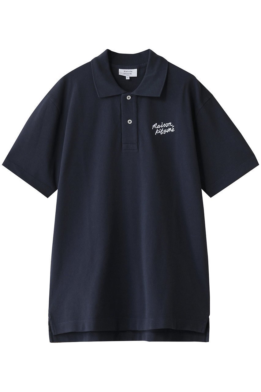 【メゾン キツネ/MAISON KITSUNE / MEN】の【MEN】MAISON KITSUNE HANDWRITING COMFORT ポロ インテリア・キッズ・メンズ・レディースファッション・服の通販 founy(ファニー) 　ファッション　Fashion　メンズファッション　Fashion for Men　フィット　Fit, Slim Fit　ボトム　Bottoms, Lower Wear　ポロシャツ　Polo Shirt, Collared Tee　定番　Standard, Basic Item　ビジネス 仕事 通勤　Business / Work / Commuting　インクブルー|ID: prp329100004374914 ipo3291000000032868446