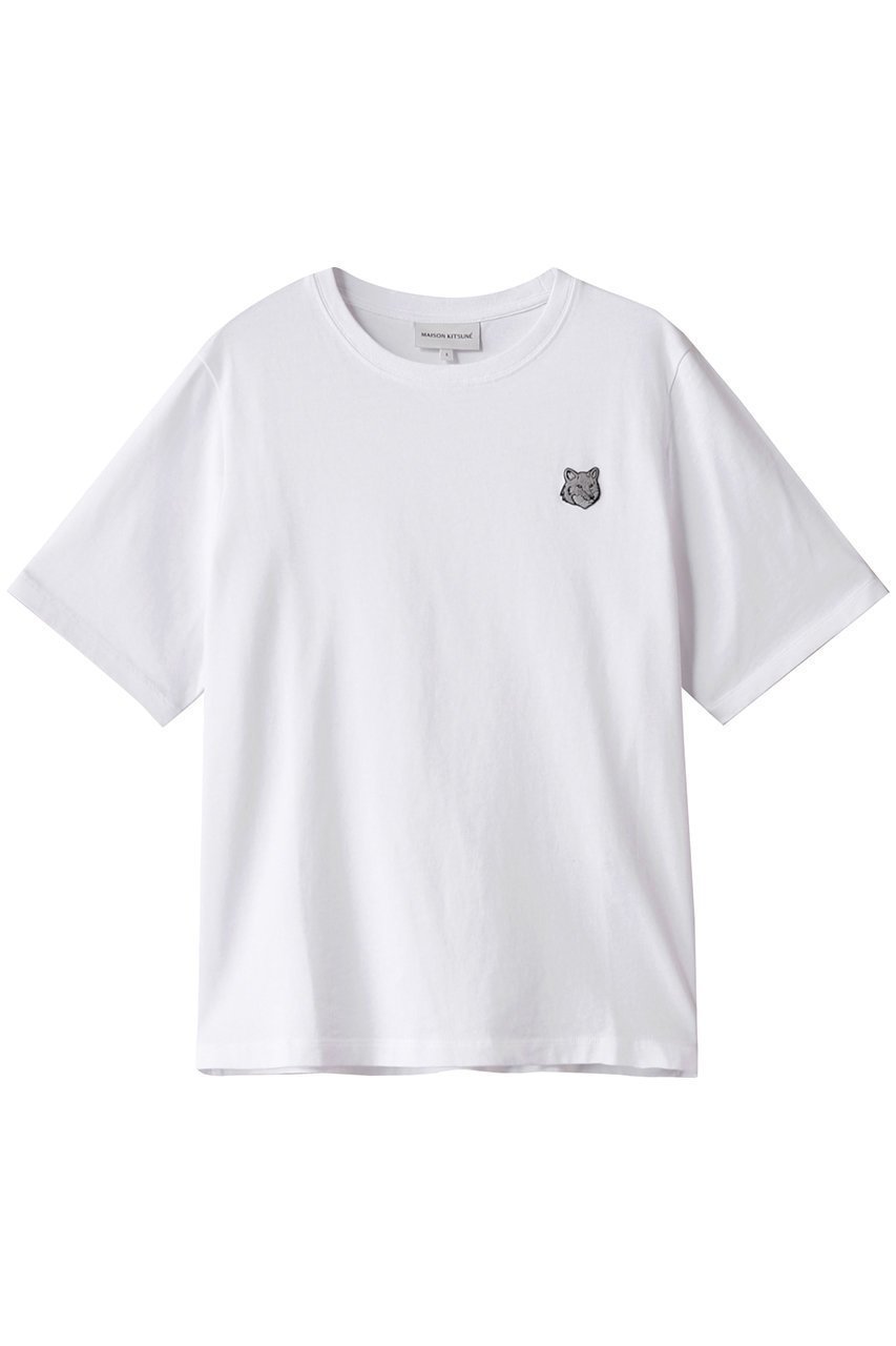 【メゾン キツネ/MAISON KITSUNE】のBOLD FOX HEAD PATCH COMFORT Tシャツ インテリア・キッズ・メンズ・レディースファッション・服の通販 founy(ファニー) 　ファッション　Fashion　レディースファッション　Fashion for Women　トップス・カットソー　Cut & Sew Tops　シャツ・ブラウス・オフィスカジュアル　Elegant Blouses & Button-Ups　ロングTシャツ・Tシャツ　Longline T-Shirts & Tees　カットソー・ベーシックTシャツ　Cut-and-Sewn Tops / Stretch Tees & Basics　ショート　Short, Short Length　シンプル　Simple, Minimal　スリーブ　Sleeve, Long Sleeve / Short Sleeve　バランス　Balance, Style Balance　ホワイト|ID: prp329100004374921 ipo3291000000032877984