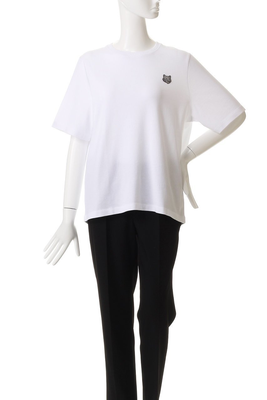 【メゾン キツネ/MAISON KITSUNE】のBOLD FOX HEAD PATCH COMFORT Tシャツ 人気、トレンドファッション・服の通販 founy(ファニー) 　ファッション　Fashion　レディースファッション　Fashion for Women　トップス・カットソー　Cut & Sew Tops　シャツ・ブラウス・オフィスカジュアル　Elegant Blouses & Button-Ups　ロングTシャツ・Tシャツ　Longline T-Shirts & Tees　カットソー・ベーシックTシャツ　Cut-and-Sewn Tops / Stretch Tees & Basics　ショート　Short, Short Length　シンプル　Simple, Minimal　スリーブ　Sleeve, Long Sleeve / Short Sleeve　バランス　Balance, Style Balance　other-2|ID: prp329100004374921 ipo3291000000032877992