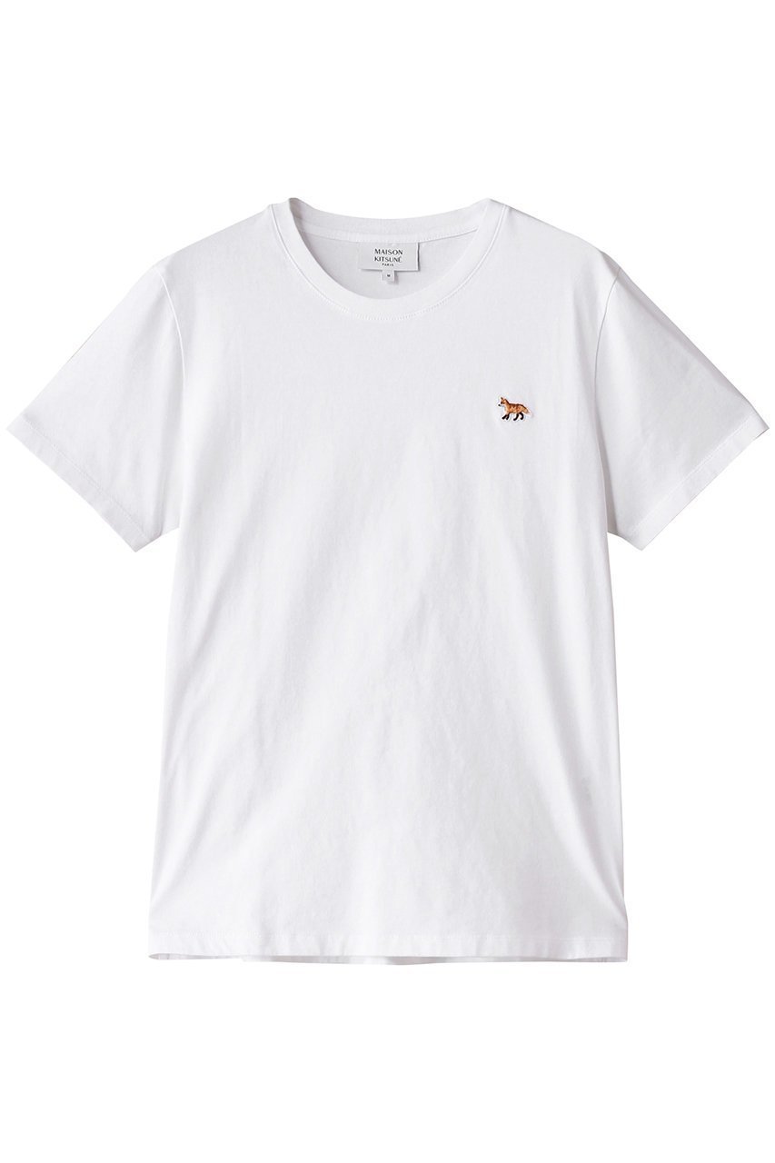 【メゾン キツネ/MAISON KITSUNE】のBABY FOX PATCH REGULAR Tシャツ インテリア・キッズ・メンズ・レディースファッション・服の通販 founy(ファニー) 　ファッション　Fashion　レディースファッション　WOMEN　トップス・カットソー　Tops/Tshirt　シャツ/ブラウス　Shirts/Blouses　ロング / Tシャツ　T-Shirts　カットソー　Cut and Sewn　2025年　2025　2025春夏・S/S　Ss,Spring/Summer,2025　ショート　Short　スタンダード　Standard　スリーブ　Sleeve　デニム　Denim　パッチ　Patch　フィット　Fit　フレア　Flare　ボトム　Bottom　夏　Summer　春　Spring　S/S・春夏　Ss・Spring/Summer　ホワイト|ID: prp329100004374923 ipo3291000000030570514