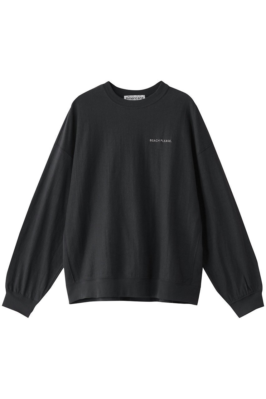 【アメリカーナ/Americana】のリヴァースウィーブロングスリーブTシャツ インテリア・キッズ・メンズ・レディースファッション・服の通販 founy(ファニー) 　ファッション　Fashion　レディースファッション　Fashion for Women　トップス・カットソー　Cut & Sew Tops　シャツ・ブラウス・オフィスカジュアル　Elegant Blouses & Button-Ups　ロングTシャツ・Tシャツ　Longline T-Shirts & Tees　カットソー・ベーシックTシャツ　Cut-and-Sewn Tops / Stretch Tees & Basics　スタイリッシュ　Stylish, Fashionable　スリーブ　Sleeve, Long Sleeve / Short Sleeve　プリント　Print, Printed Pattern　ロング　Long, Long-Length　定番　Standard, Basic Item　スミクロ|ID: prp329100004374924 ipo3291000000032878118