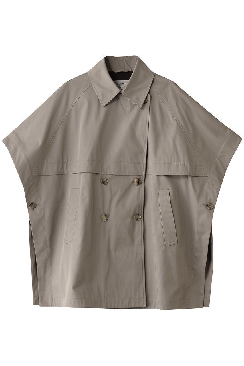 【ヘルノ/HERNO】のはっ水コットンマントジャケット インテリア・キッズ・メンズ・レディースファッション・服の通販 founy(ファニー) 　ファッション　Fashion　レディースファッション　Fashion for Women　アウター　Coat / Outerwear Collection　レディースジャケット・軽アウター　Jackets　ジャケット　Jacket, Outerwear　フォルム　Silhouette, Form　モダン　Modern, Contemporary　トープ|ID: prp329100004374925 ipo3291000000032966006