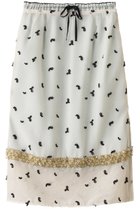 【ルール ロジェット/leur logette】のペタルエンブロイダリースカート オフホワイト|ID: prp329100004374932 ipo3291000000032825819