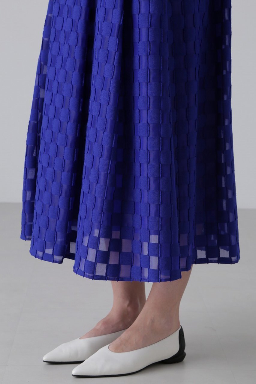 【アドーア/ADORE】のダミエジャガードスカート 人気、トレンドファッション・服の通販 founy(ファニー) 　ファッション　Fashion　レディースファッション　WOMEN　スカート　Skirt　ロングスカート　Long Skirt　おすすめ　Recommend　ジャカード　Jacquard　セットアップ　Set Up　フィット　Fit　フォルム　Form　モチーフ　Motif　ロング　Long　エレガント 上品　Elegant　夏　Summer　春　Spring　S/S・春夏　Ss・Spring/Summer　other-6|ID: prp329100004374940 ipo3291000000031335649