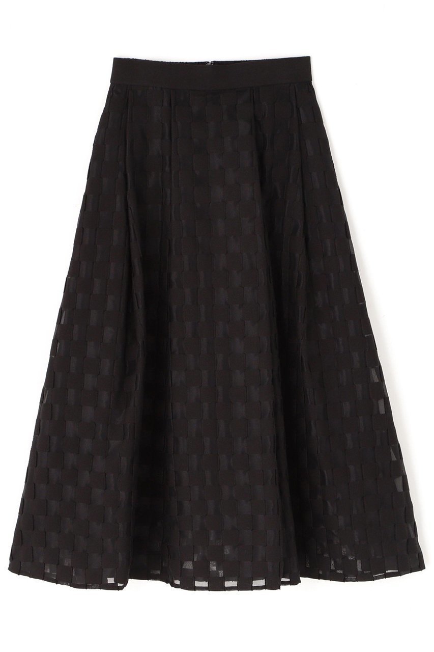 【アドーア/ADORE】のダミエジャガードスカート インテリア・キッズ・メンズ・レディースファッション・服の通販 founy(ファニー) 　ファッション　Fashion　レディースファッション　WOMEN　スカート　Skirt　ロングスカート　Long Skirt　おすすめ　Recommend　ジャカード　Jacquard　セットアップ　Set Up　フォルム　Form　モチーフ　Motif　ロング　Long　エレガント 上品　Elegant　ブラック|ID: prp329100004374940 ipo3291000000032271470