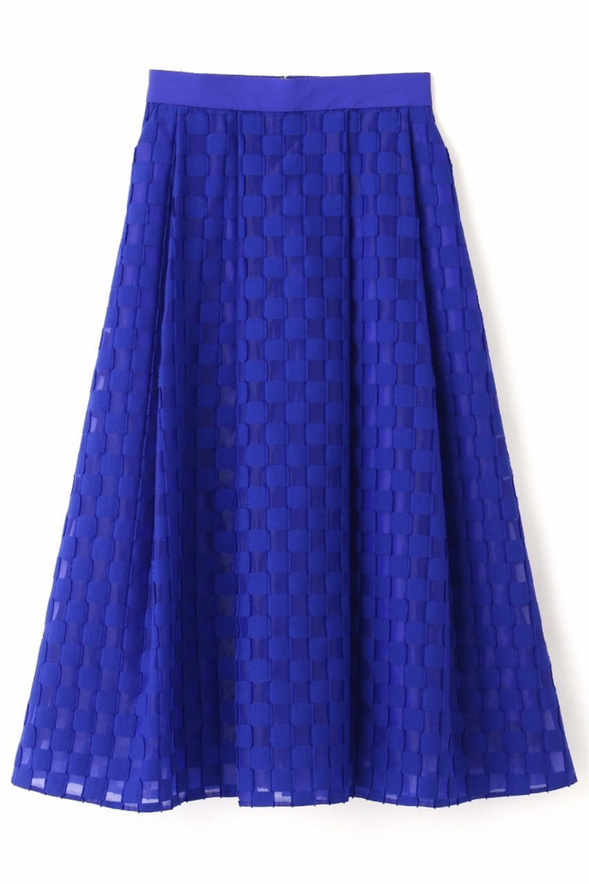 【アドーア/ADORE】のダミエジャガードスカート インテリア・キッズ・メンズ・レディースファッション・服の通販 founy(ファニー) 　ファッション　Fashion　レディースファッション　Fashion for Women　スカート　Skirts　ロングスカート　Long Skirts / Maxi & Midi Skirts　おすすめ　Recommended / Our Picks　ジャカード／ジャガード　Jacquard, Woven Pattern　セットアップ　Set-Up, Coordinated Outfit　フォルム　Silhouette, Form　モチーフ　Motif, Design Theme　ロング　Long, Long-Length　エレガント 上品　Elegant　再入荷　Restock / Back in Stock　ブルー|ID: prp329100004374940 ipo3291000000032825483