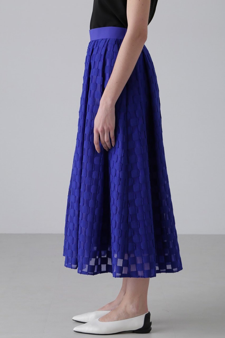 【アドーア/ADORE】のダミエジャガードスカート 人気、トレンドファッション・服の通販 founy(ファニー) 　ファッション　Fashion　レディースファッション　Fashion for Women　スカート　Skirts　ロングスカート　Long Skirts / Maxi & Midi Skirts　おすすめ　Recommended / Our Picks　ジャカード／ジャガード　Jacquard, Woven Pattern　セットアップ　Set-Up, Coordinated Outfit　フォルム　Silhouette, Form　モチーフ　Motif, Design Theme　ロング　Long, Long-Length　エレガント 上品　Elegant　再入荷　Restock / Back in Stock　other-3|ID: prp329100004374940 ipo3291000000032825487