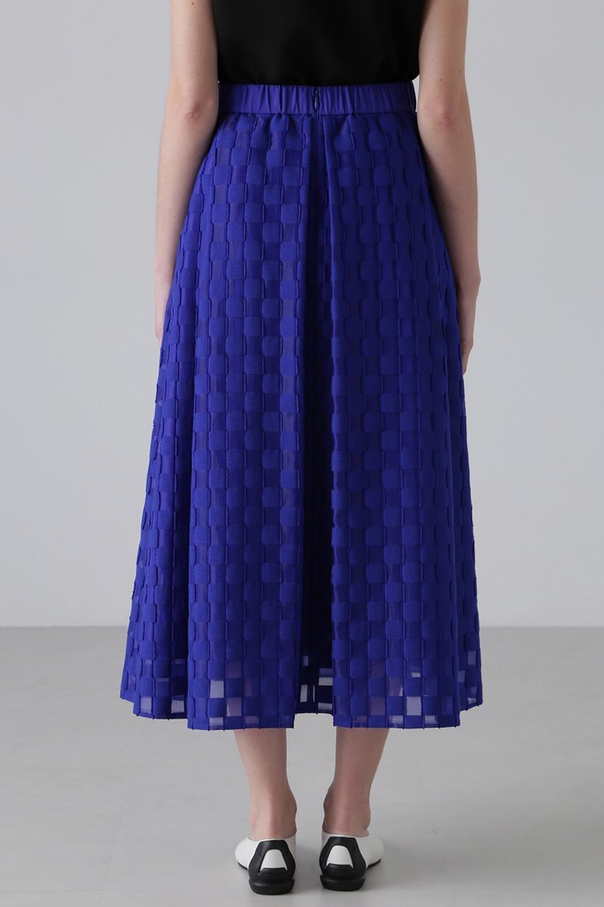 【アドーア/ADORE】のダミエジャガードスカート 人気、トレンドファッション・服の通販 founy(ファニー) 　ファッション　Fashion　レディースファッション　Fashion for Women　スカート　Skirts　ロングスカート　Long Skirts / Maxi & Midi Skirts　おすすめ　Recommended / Our Picks　ジャカード／ジャガード　Jacquard, Woven Pattern　セットアップ　Set-Up, Coordinated Outfit　フォルム　Silhouette, Form　モチーフ　Motif, Design Theme　ロング　Long, Long-Length　エレガント 上品　Elegant　再入荷　Restock / Back in Stock　other-4|ID: prp329100004374940 ipo3291000000032825488