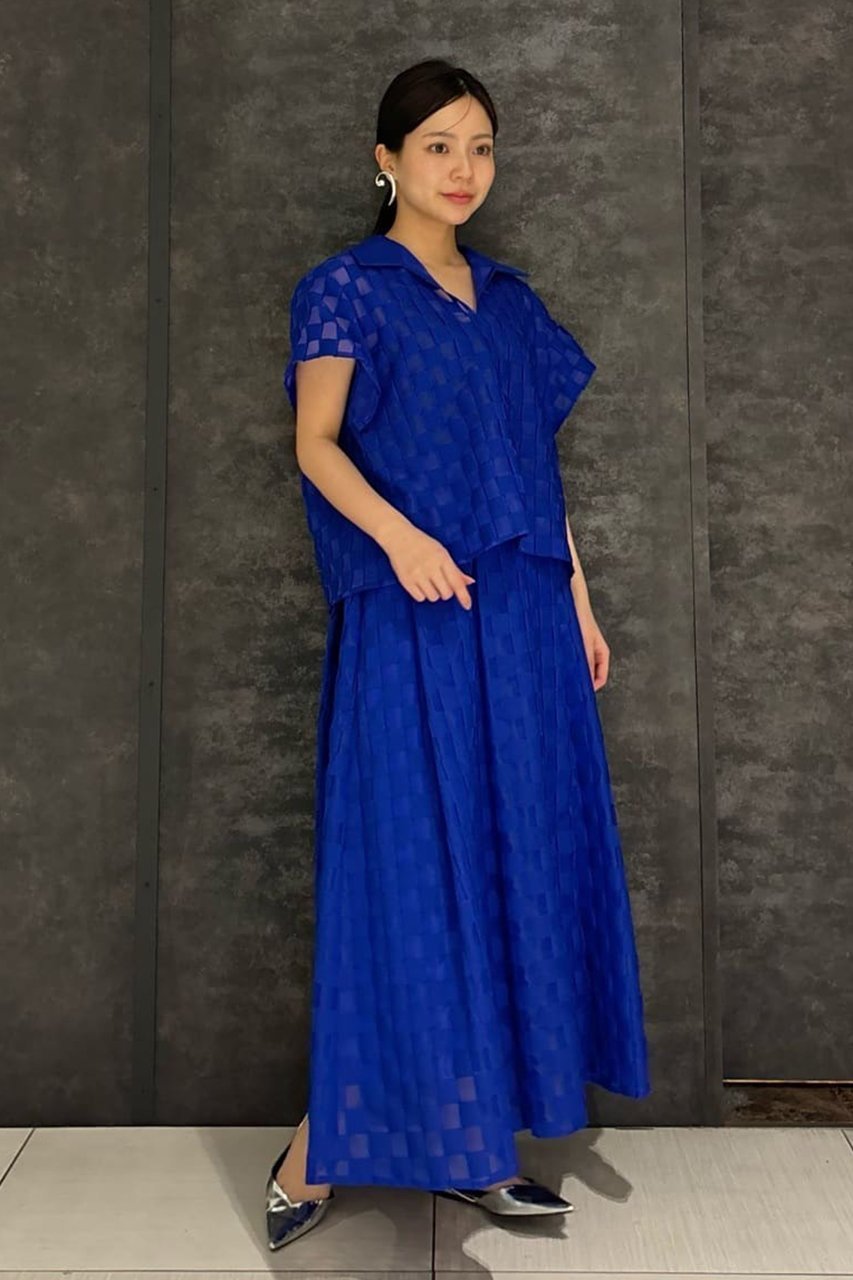【アドーア/ADORE】のダミエジャガードスカート 人気、トレンドファッション・服の通販 founy(ファニー) 　ファッション　Fashion　レディースファッション　Fashion for Women　スカート　Skirts　ロングスカート　Long Skirts / Maxi & Midi Skirts　おすすめ　Recommended / Our Picks　ジャカード／ジャガード　Jacquard, Woven Pattern　セットアップ　Set-Up, Coordinated Outfit　フォルム　Silhouette, Form　モチーフ　Motif, Design Theme　ロング　Long, Long-Length　エレガント 上品　Elegant　再入荷　Restock / Back in Stock　other-7|ID: prp329100004374940 ipo3291000000032825491