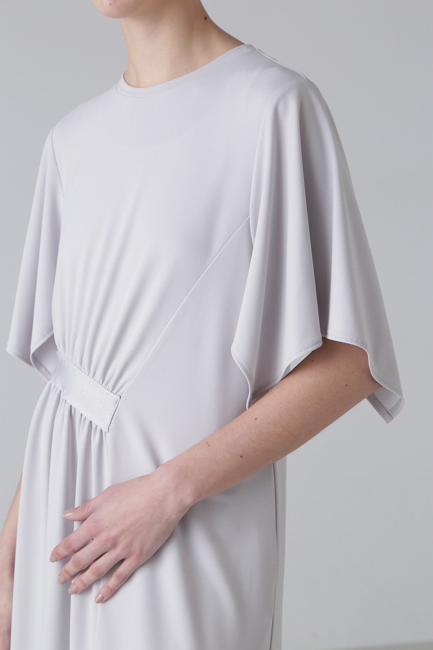 【アドーア/ADORE】のマットポンチワンピース 人気、トレンドファッション・服の通販 founy(ファニー) 　ファッション　Fashion　レディースファッション　Fashion for Women　ワンピース　Dresses　チュニック　Tunic Tops & Dresses　アシンメトリー　Asymmetrical Style　カットソー　Cut and Sewn Top　ギャザー　Gathered, Ruffled　スクエア　Square, Square Shape　ストレート　Straight, Straight Cut　スリーブ　Sleeve, Long Sleeve / Short Sleeve　チュニック　Tunic, Long Top　ポケット　Pocket, Pocket Detail　ロング　Long, Long-Length　エレガント 上品　Elegant　再入荷　Restock / Back in Stock　other-7|ID: prp329100004374942 ipo3291000000034990139