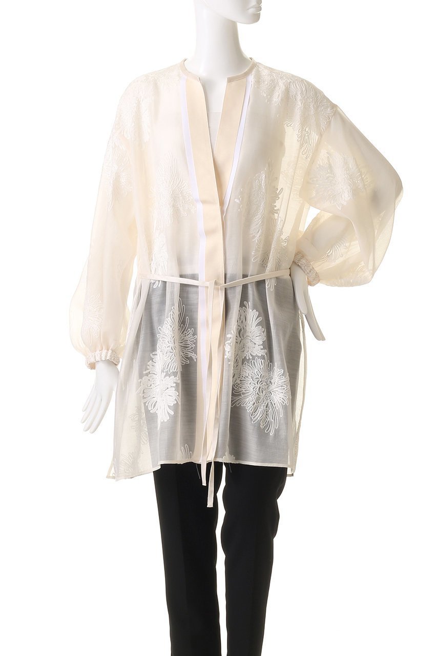 アドーア/ADORE】のシアーエンブロイダリーロングジャケット | 人気
