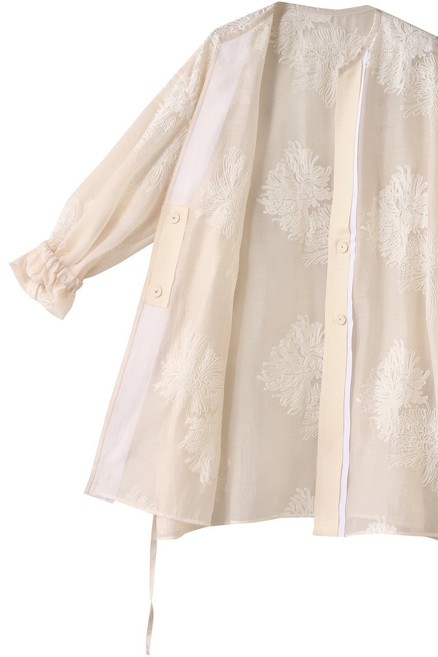 【アドーア/ADORE】のシアーエンブロイダリーロングジャケット 人気、トレンドファッション・服の通販 founy(ファニー) ファッション Fashion レディースファッション Fashion for Women アウター Coat / Outerwear Collection レディースジャケット・軽アウター Jackets グログラン Grosgrain, Grosgrain Ribbon シアー Sheer, See-Through シンプル Simple, Minimal ジャケット Jacket, Outerwear ボトム Bottoms, Lower Wear エレガント 上品 Elegant other-7|ID: prp329100004374943 ipo3291000000035825689