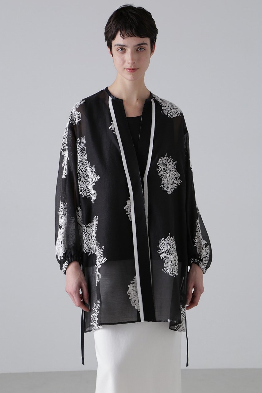 【アドーア/ADORE】のシアーエンブロイダリーロングジャケット 人気、トレンドファッション・服の通販 founy(ファニー) 　ファッション　Fashion　レディースファッション　Fashion for Women　アウター　Coat / Outerwear Collection　レディースジャケット・軽アウター　Jackets　グログラン　Grosgrain, Grosgrain Ribbon　シアー　Sheer, See-Through　シンプル　Simple, Minimal　ジャケット　Jacket, Outerwear　ボトム　Bottoms, Lower Wear　エレガント 上品　Elegant　other-2|ID: prp329100004374943 ipo3291000000036639125